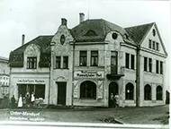 Historická pohlednice hotelu ADLER v Josefově Dole